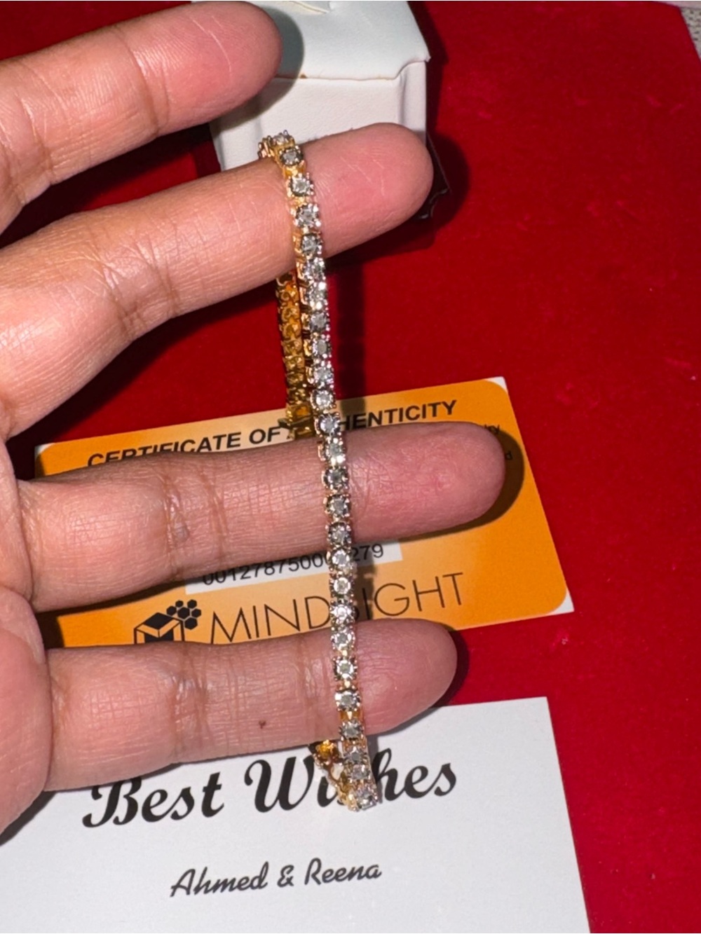 1 Carat Natural Diamond Tennis Bracelet – 14K Gold Vermeil - FREE APPRAISAL Incl - Picture 4 of 6